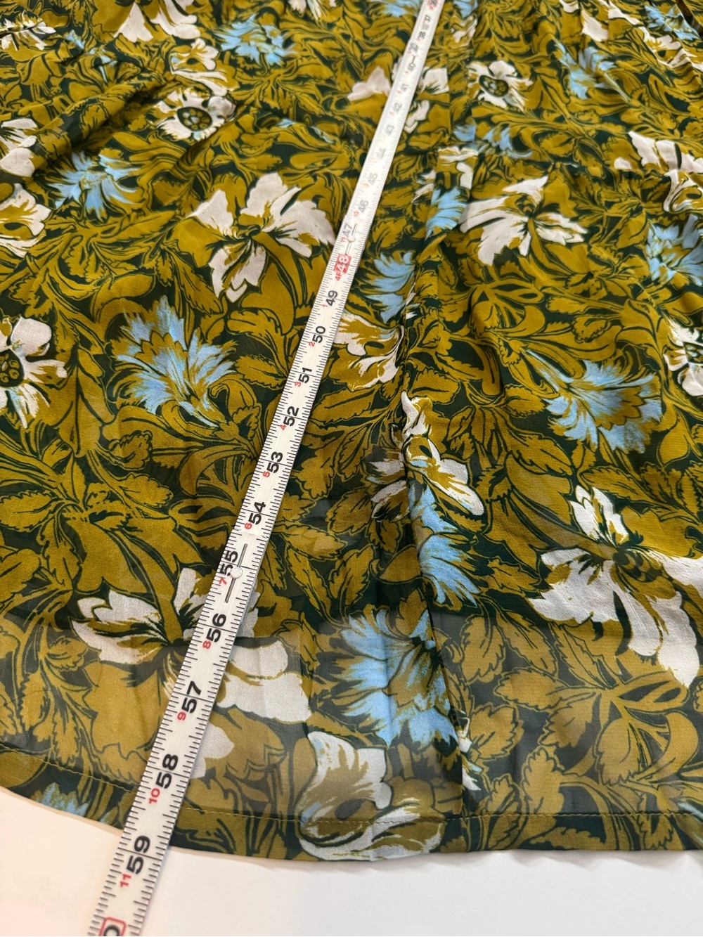 NWT Anthropologie Somerset Long Sleeve Mock Neck Chiffon Maxi Dress Green 2X - Picture 13 of 15